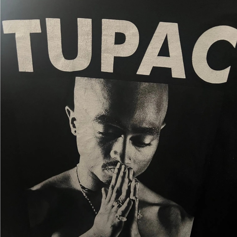 Black Tupac Graphic T-Shirt